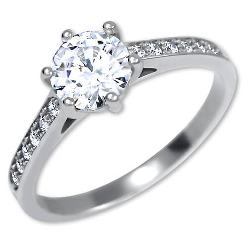 Brilio Silver Stříbrný zásnubní prsten 426 001 00536 04 