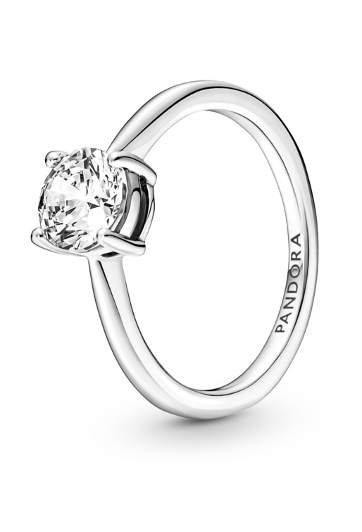 Pandora Jemný stříbrný zásnubní prsten Timeless 190052C01 