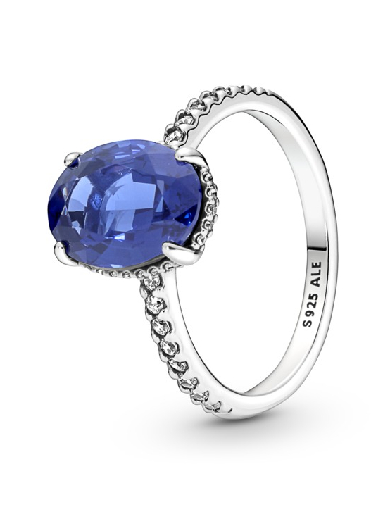 Pandora Stříbrný zásnubní prsten ve stylu vévodkyně Kate Timeless 190056C01 