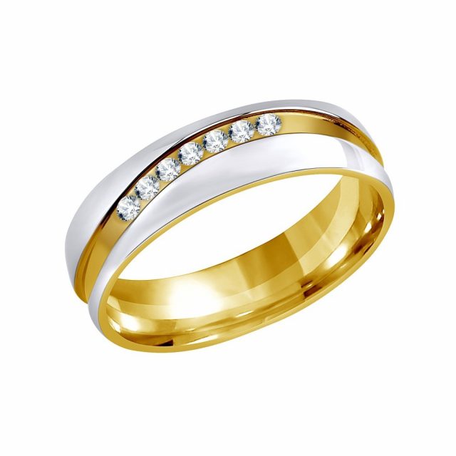 Silvego Snubní ocelový prsten pro ženy MARIAGE RRC2050-Z 