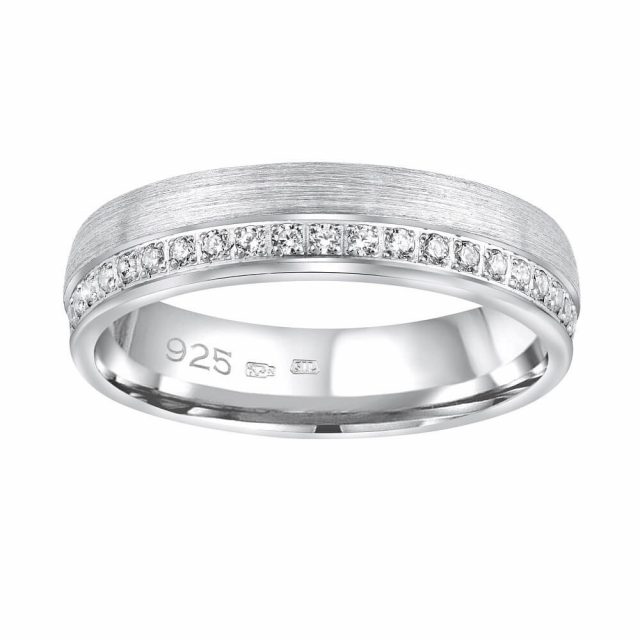 Silvego Snubní stříbrný prsten Paradise pro ženy QRGN23W 