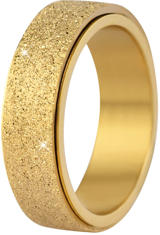 Troli Ocelový snubní prsten zlatý/třpytivý 