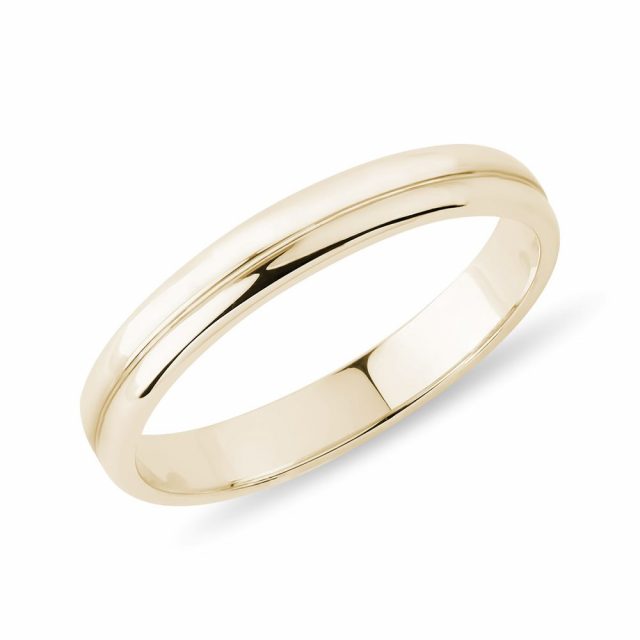 Snubní prsten pro ženy ze žlutého 14k zlata KLENOTA