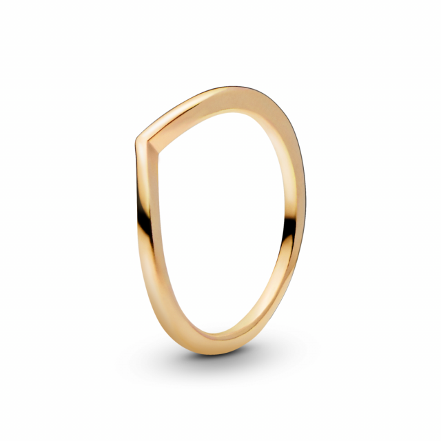 PANDORA prsten Lesklé přání 168742C00