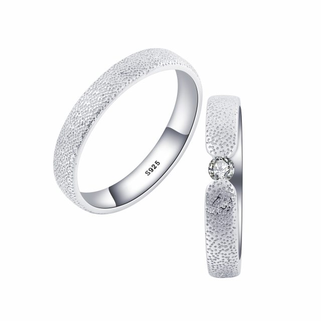 OLIVIE Snubní stříbrný prsten DUET 7476 , Pohlaví: Pánské