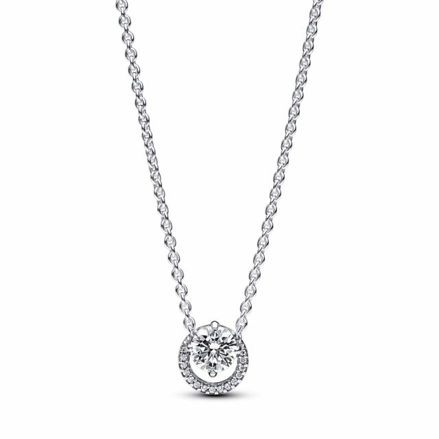 PANDORA krátký náhrdelník Třpytivá kulatá aureola 391174C01