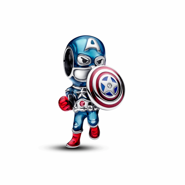 PANDORA Marvel the Avengers přívěsek Kapitán Amerika 793129C01