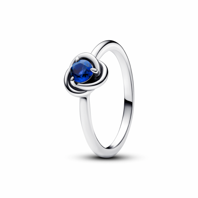 PANDORA prsten Modrý kruh věčnosti 192993C09