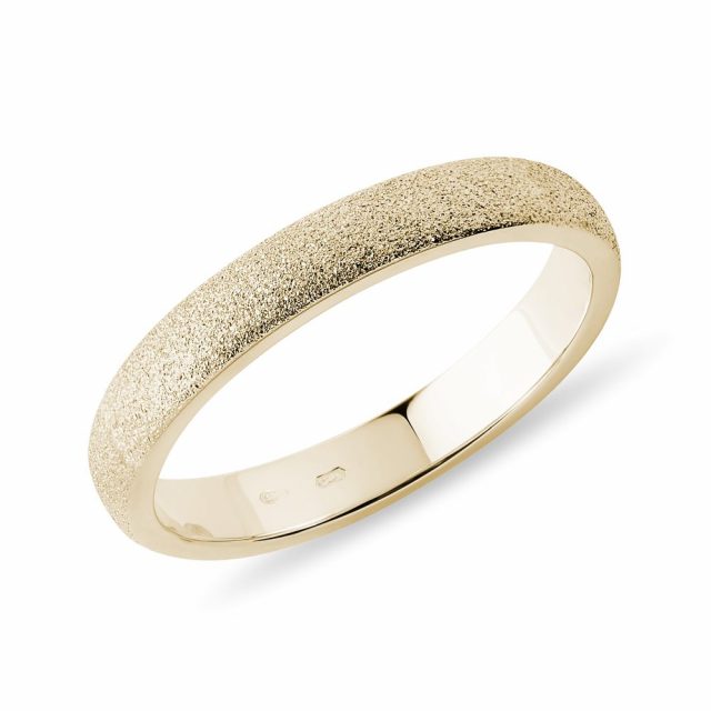 Snubní prsten ze žlutého 14k zlata pro dámy KLENOTA