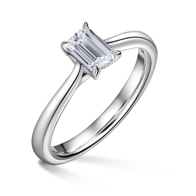 Arlene | Zásnubní prsten se středovým diamantem 0.7 ct, bílé zlato