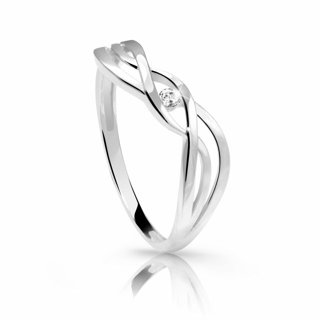 Cutie Diamonds Jemný prsten z bílého zlata s briliantem DZ6712-1843-00-X-2