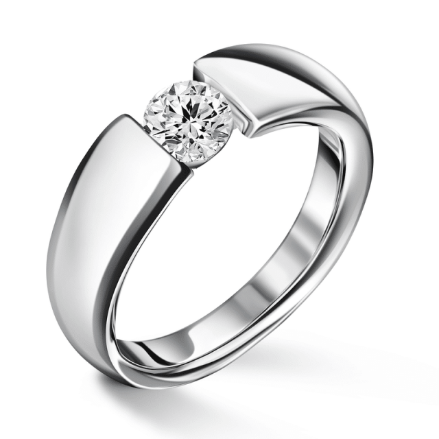 Diona | Zásnubní prsten se středovým diamantem 0.0ct, bílé zlato