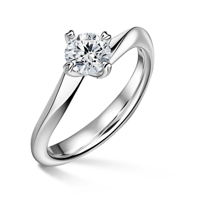 Freya | Zásnubní prsten se středovým diamantem 0.900ct, bílé zlato