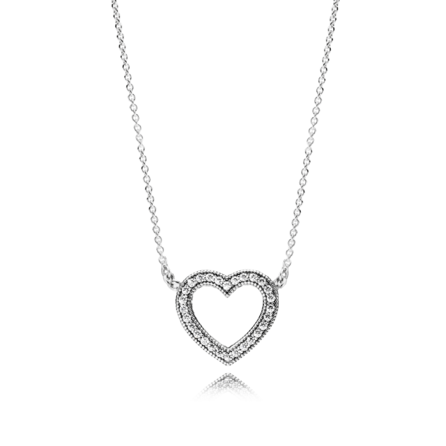 PANDORA náhrdelník Milující srdce PANDORA 590534CZ