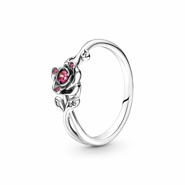 PANDORA Disney Kráska a Zvíře prsten Růže 190017C01