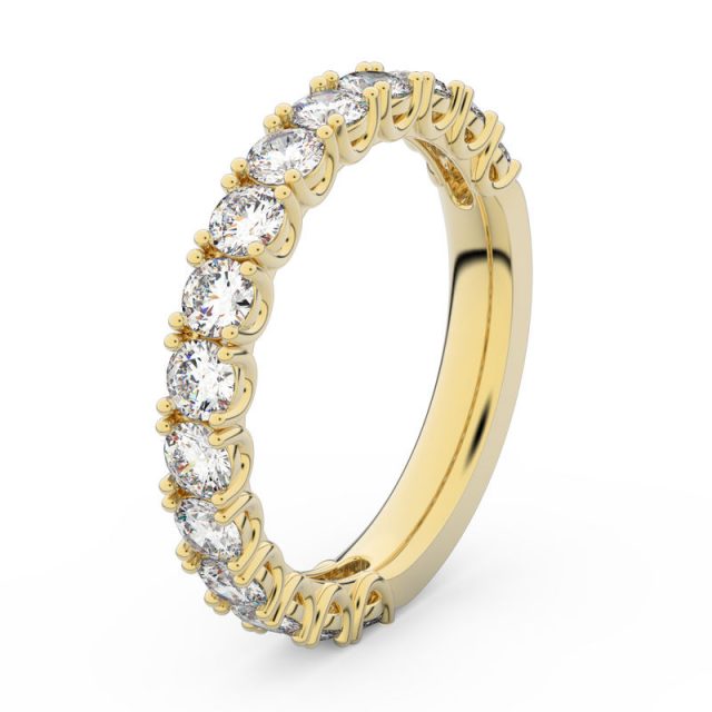 Zlatý dámský prsten DF 3904 ze žlutého zlata, s brilianty