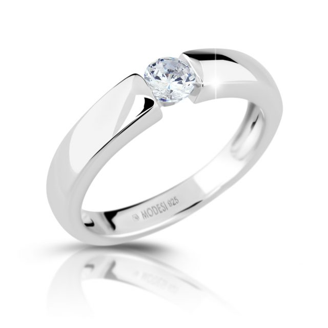 Modesi Stříbrný prsten s kubickým zirkonem M01211