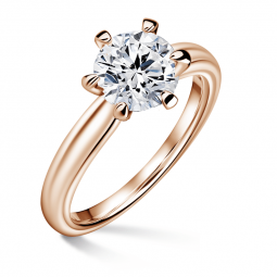 Florence | Zásnubní prsten se středovým diamantem 1.310ct, růžové zlato