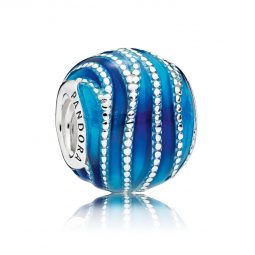 PANDORA přívěsek Modré víry