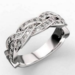3D vizualizace dámského snubního prstenu na zakázku