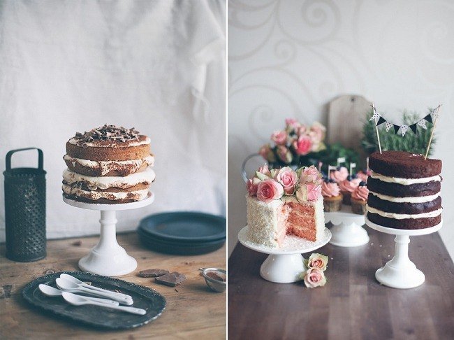 Nahé mini svatební dorty