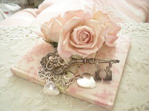 Růžový svatební diář